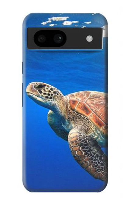 S3898 ウミガメ Sea Turtle Google Pixel 8a バックケース、フリップケース・カバー