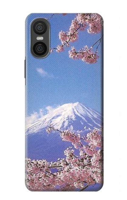 S1060 富士山 桜 Mount Fuji Sakura Cherry Blossom Sony Xperia 10 VI バックケース、フリップケース・カバー