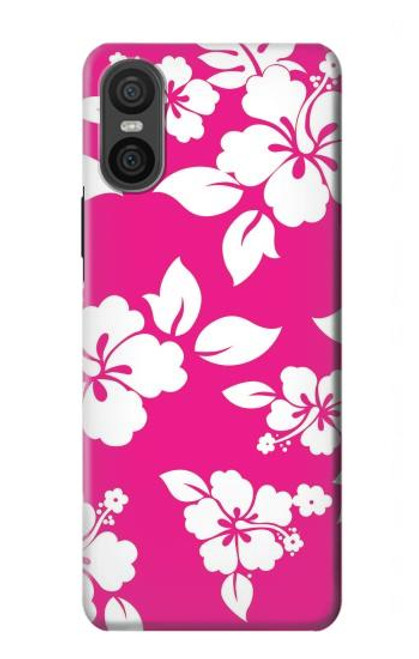 S2246 ハワイのハイビスカスピンク柄 Hawaiian Hibiscus Pink Pattern Sony Xperia 10 VI バックケース、フリップケース・カバー