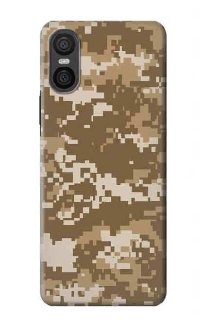 S3294 陸軍砂漠タンコヨーテカモ迷彩 Army Desert Tan Coyote Camo Camouflage Sony Xperia 10 VI バックケース、フリップケース・カバー