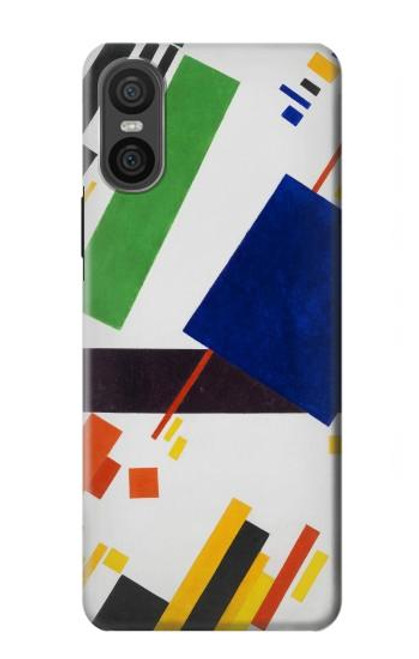 S3343 カジミール・マレーヴィチ最高指揮者作曲 Kazimir Malevich Suprematist Composition Sony Xperia 10 VI バックケース、フリップケース・カバー