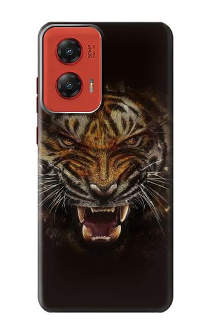S0575 虎の顔 Tiger Face Motorola Moto G Stylus 5G (2024) バックケース、フリップケース・カバー