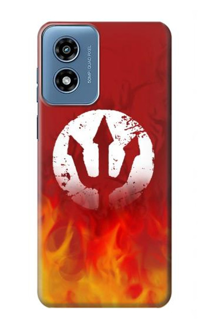 S2803 火災レッドデビル槍シンボル Fire Red Devil Spear Symbol Motorola Moto G Play 4G (2024) バックケース、フリップケース・カバー S2803 火災レッドデビル槍シンボル Fire Red Devil Spear Symbol Motorola Moto G Play 4G (2024) バックケース、フリップケース・カバー