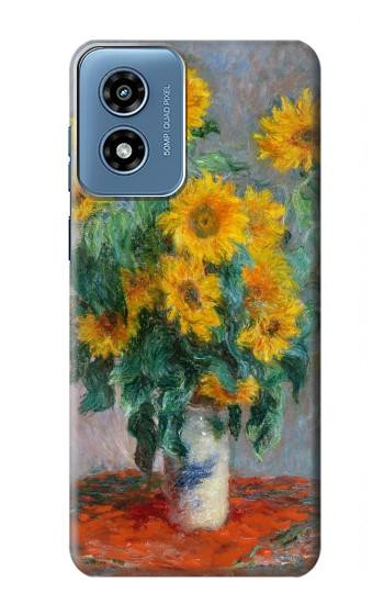 S2937 クロード・モネ ひまわり Claude Monet Bouquet of Sunflowers Motorola Moto G Play 4G (2024) バックケース、フリップケース・カバー