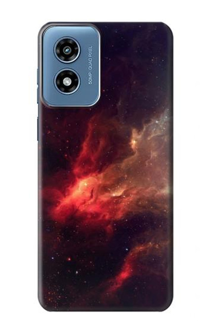 S3897 赤い星雲の宇宙 Red Nebula Space Motorola Moto G Play 4G (2024) バックケース、フリップケース・カバー