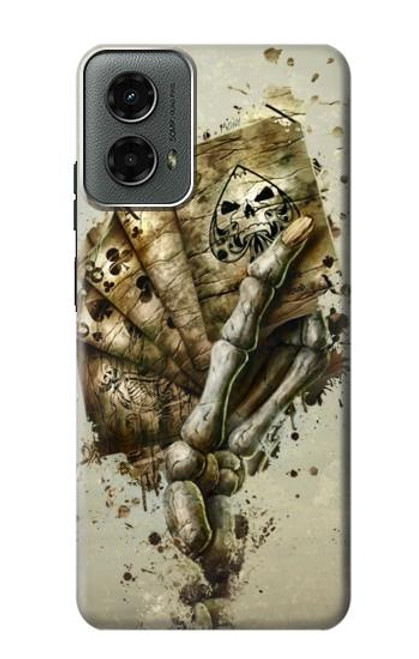 S0550 スカルカードポーカー Skull Card Poker Motorola Moto G 5G (2024) バックケース、フリップケース・カバー