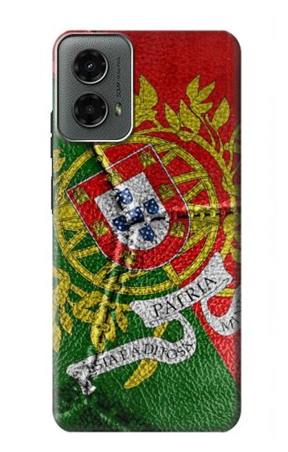 S3300 ポルトガルの旗ビンテージフットボールのグラフィック Portugal Flag Vintage Football Graphic Motorola Moto G 5G (2024) バックケース、フリップケース・カバー