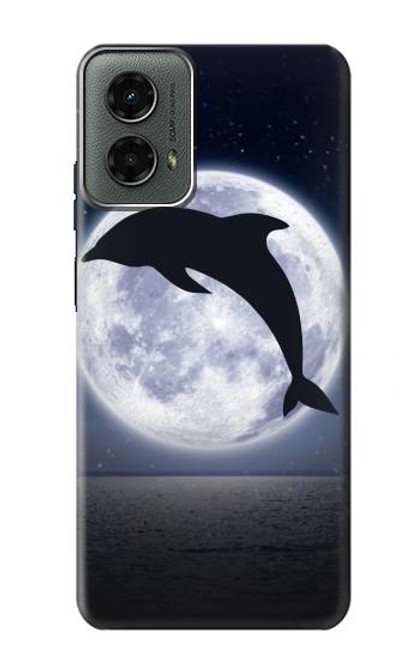 S3510 ドルフィン Dolphin Moon Night Motorola Moto G 5G (2024) バックケース、フリップケース・カバー