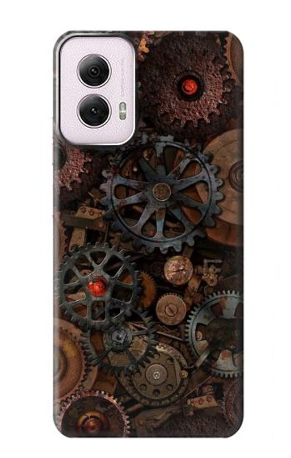 S3884 スチーム パンクな機械の歯車 Steampunk Mechanical Gears Motorola Moto G Power 5G (2024) バックケース、フリップケース・カバー