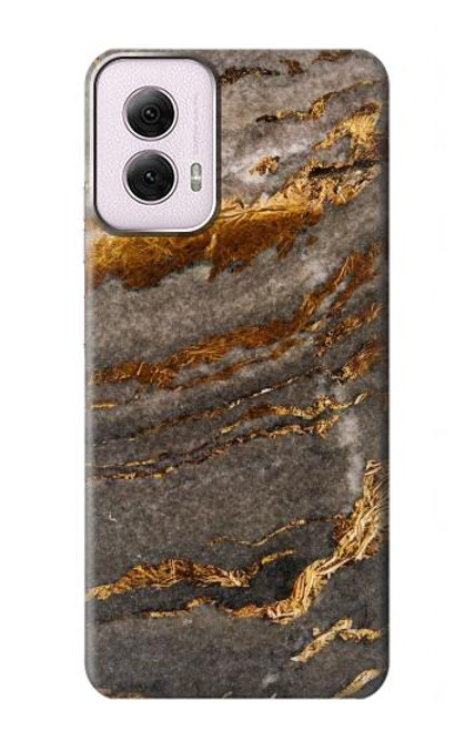 S3886 灰色の大理石の岩 Gray Marble Rock Motorola Moto G Power 5G (2024) バックケース、フリップケース・カバー