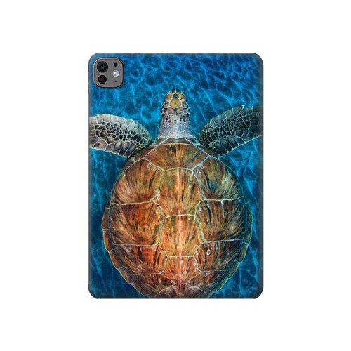 S1249 青い海亀 Blue Sea Turtle iPad Pro 11 (2024,2025) タブレットケース