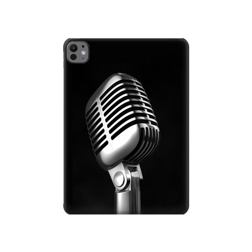 S1672 レトロ マイク ジャズ音楽 Retro Microphone Jazz Music iPad Pro 11 (2024,2025) タブレットケース