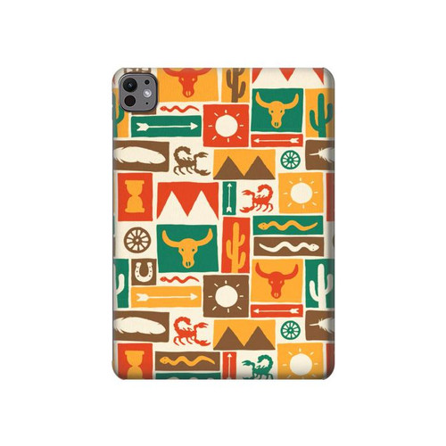 S1873 ウェスタンパターン Western Pattern iPad Pro 11 (2024,2025) タブレットケース