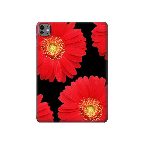 S2478 赤デイジーの花 Red Daisy flower iPad Pro 11 (2024,2025) タブレットケース