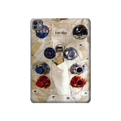 S2639 ニール・アームストロングホワイト宇宙飛行士の宇宙服 Neil Armstrong White Astronaut Space Suit iPad Pro 11 (2024,2025) タブレットケース
