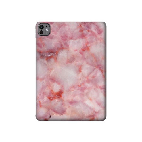 S2843 ピンクマーブル Pink Marble Texture iPad Pro 11 (2024,2025) タブレットケース