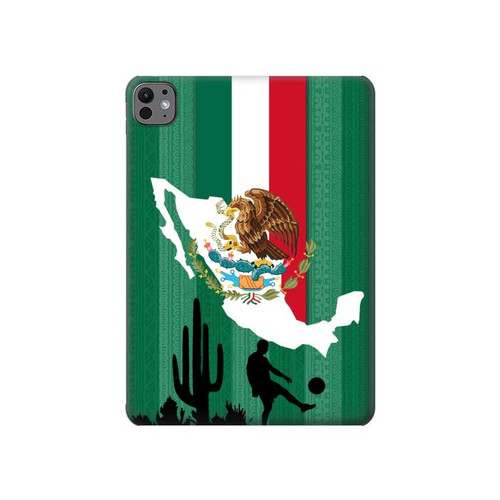 S2994 メキシコサッカー Mexico Football Soccer Map Flag iPad Pro 11 (2024,2025) タブレットケース