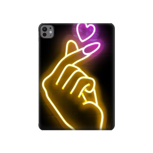 S3512 かわいいミニハート Cute Mini Heart Neon Graphic iPad Pro 11 (2024,2025) タブレットケース