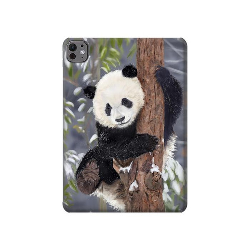 S3793 かわいい赤ちゃん雪パンダのペイント Cute Baby Panda Snow Painting iPad Pro 11 (2024,2025) タブレットケース