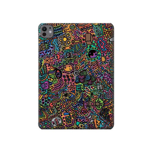 S3815 サイケデリックアート Psychedelic Art iPad Pro 11 (2024,2025) タブレットケース