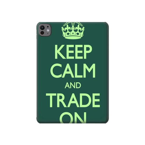 S3862 落ち着いてトレード Keep Calm and Trade On iPad Pro 11 (2024,2025) タブレットケース