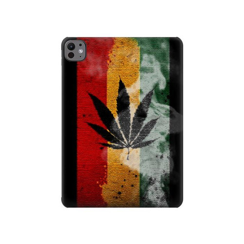 S3890 レゲエ ラスタ フラッグ スモーク Reggae Rasta Flag Smoke iPad Pro 11 (2024,2025) タブレットケース