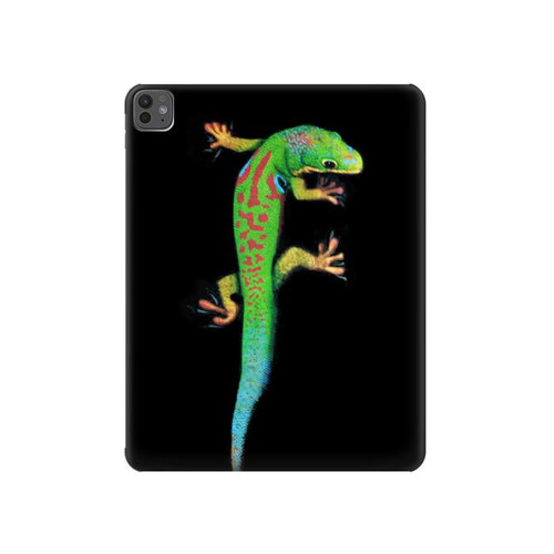 S0125 緑ヤモリ Green Madagascan Gecko iPad Pro 13 (2024,2025), Air 13 2026 タブレットケース