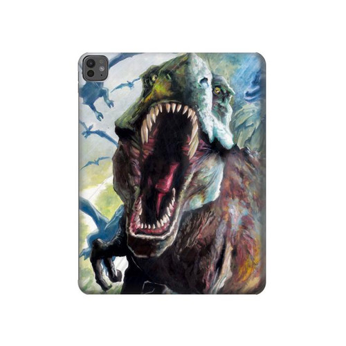 S1453 恐竜 チラノサウルス Trex Tyrannosaurus Rex Dinosaur iPad Pro 13 (2024,2025) タブレットケース