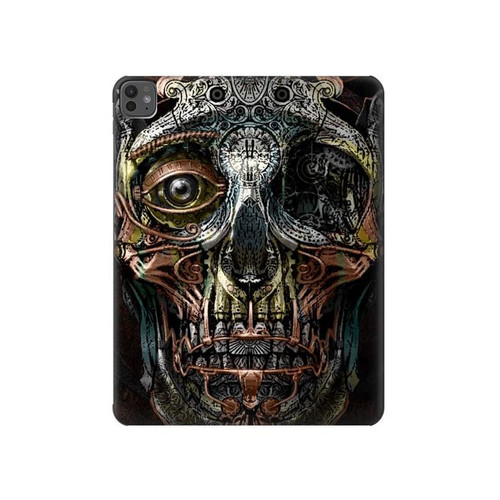 S1685 スチームパンク 頭蓋骨 Steampunk Skull Head iPad Pro 13 (2024,2025), Air 13 2026 タブレットケース