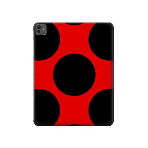 S1829 天道虫 ドット柄 Ladybugs Dot Pattern iPad Pro 13 (2024,2025), Air 13 2026 タブレットケース