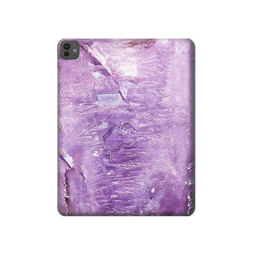 S2690 アメジスト結晶グラフィックプリント Amethyst Crystals Graphic Printed iPad Pro 13 (2024,2025), Air 13 2026 タブレットケース