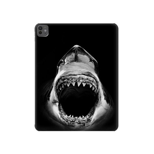 S3100 白のサメ Great White Shark iPad Pro 13 (2024,2025), Air 13 2026 タブレットケース