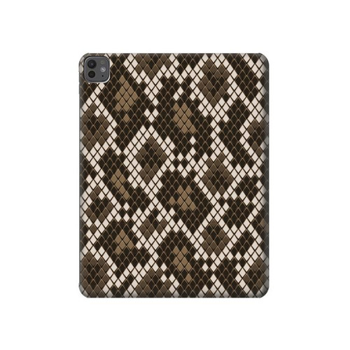 S3389 シームレスなヘビ皮パターングラフィック Seamless Snake Skin Pattern Graphic iPad Pro 13 (2024,2025), Air 13 2026 タブレットケース