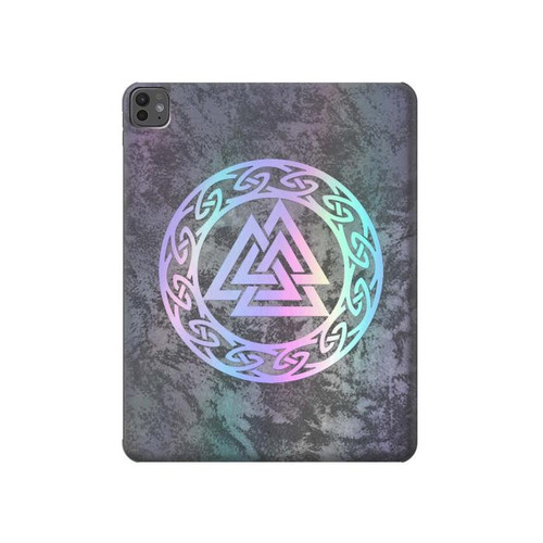 S3833 Walknat オーディン Watans Knot Hrungnir Heart Valknut Odin Wotans Knot Hrungnir Heart iPad Pro 13 (2024,2025), Air 13 2026 タブレットケース