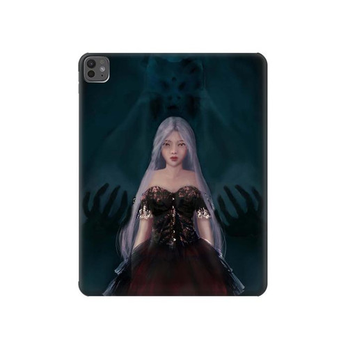 S3847 リリス 花嫁 ゴシック女 スカル死神 Lilith Devil Bride Gothic Girl Skull Grim Reaper iPad Pro 13 (2024,2025), Air 13 2026 タブレットケース
