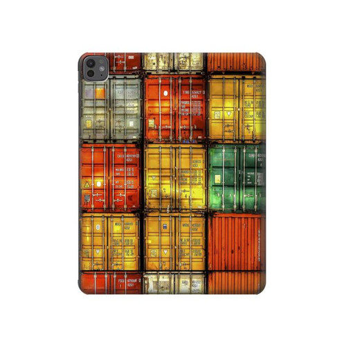 S3861 カラフルなコンテナ ブロック Colorful Container Block iPad Pro 13 (2024,2025), Air 13 2026 タブレットケース
