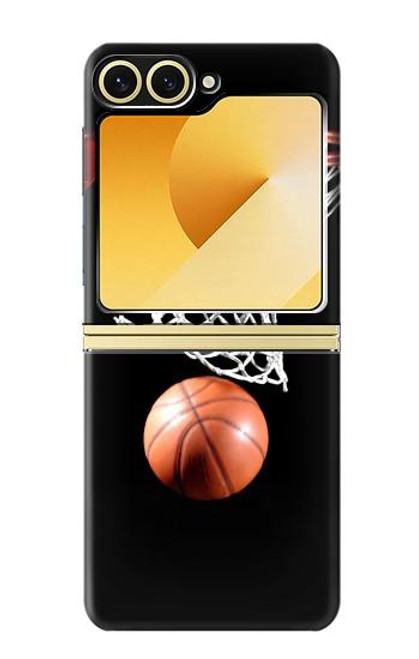 S0066 バスケットボール Basketball Samsung Galaxy Z Flip 6, Flip 7 FE バックケース、フリップケース・カバー
