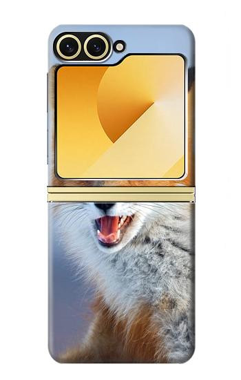 S0417 狐 Fox Samsung Galaxy Z Flip 6, Flip 7 FE バックケース、フリップケース・カバー