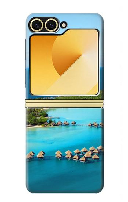 S0844 ボラボラ島 Bora Bora Island Samsung Galaxy Z Flip 6, Flip 7 FE バックケース、フリップケース・カバー