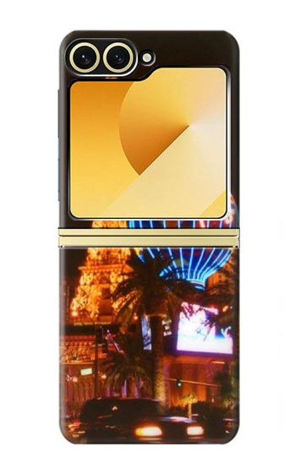 S0893 ラスベガス Las Vegas Samsung Galaxy Z Flip 6, Flip 7 FE バックケース、フリップケース・カバー