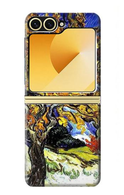 S0902 桑の木 フィンセント・ファン・ゴッホ Mulberry Tree Van Gogh Samsung Galaxy Z Flip 6, Flip 7 FE バックケース、フリップケース・カバー