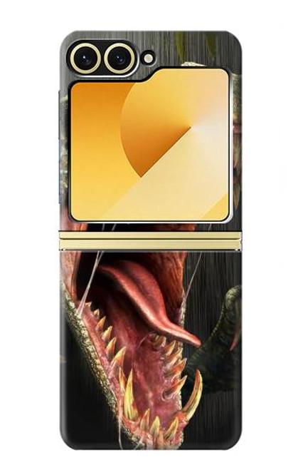 S0923 - 恐竜 - T-Rex Dinosaur Samsung Galaxy Z Flip 6, Flip 7 FE バックケース、フリップケース・カバー