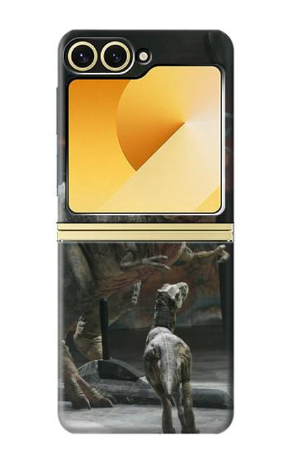 S1288 恐竜Tレックス博物館 Dinosaur T Rex Museum Samsung Galaxy Z Flip 6, Flip 7 FE バックケース、フリップケース・カバー