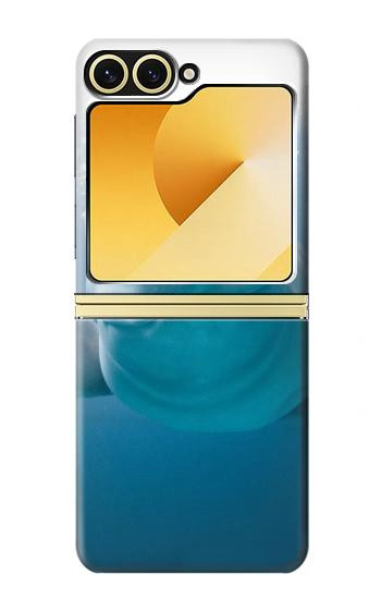 S1801 ベルーガ スマイルクジラ Beluga Whale Smile Whale Samsung Galaxy Z Flip 6, Flip 7 FE バックケース、フリップケース・カバー