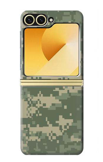 S2173 デジタル迷彩グラフィックプリント Digital Camo Camouflage Graphic Printed Samsung Galaxy Z Flip 6, Flip 7 FE バックケース、フリップケース・カバー