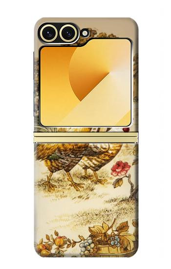 S2181 フレンチカントリーチキン French Country Chicken Samsung Galaxy Z Flip 6, Flip 7 FE バックケース、フリップケース・カバー