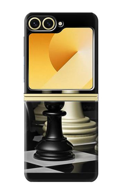 S2262 キング チェス Chess King Samsung Galaxy Z Flip 6, Flip 7 FE バックケース、フリップケース・カバー