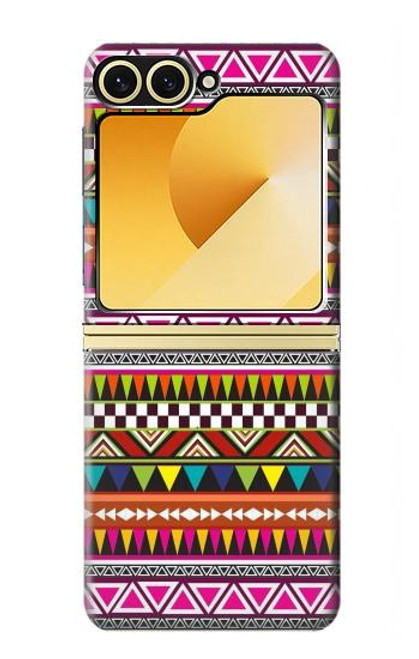 S2292 アステカ部族のパターン Aztec Tribal Pattern Samsung Galaxy Z Flip 6, Flip 7 FE バックケース、フリップケース・カバー