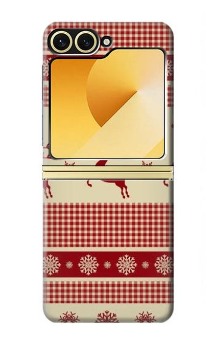 S2310 クリスマス 雪 トナカイ Christmas Snow Reindeers Samsung Galaxy Z Flip 6, Flip 7 FE バックケース、フリップケース・カバー
