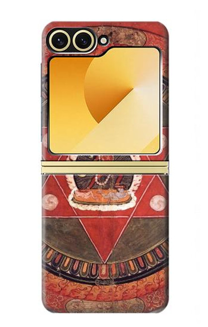 S2464 チベットのマンダラ Tibetan Mandala of the Naropa Tradition Samsung Galaxy Z Flip 6, Flip 7 FE バックケース、フリップケース・カバー